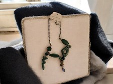 Bijoux Fantaisie Vintage - Collier Style Bohème Marque "Bleu Turquoise"