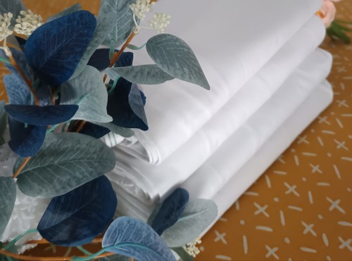 Drap plat pur coton - plat,