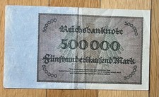 BILLET DE 500000 MARKS  1923 ALLEMAGNE