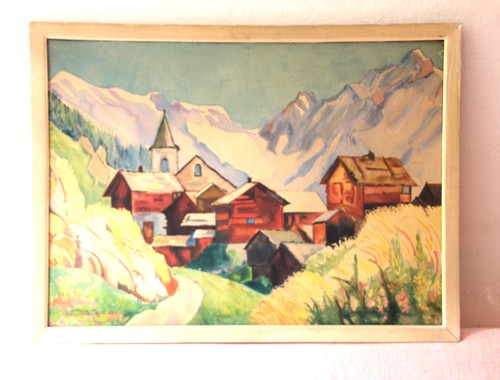 Aquarelle paysage de - aquarelle,,