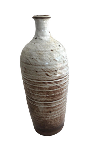 Vase bouteille grès - vase,