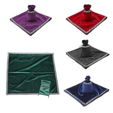 Sac de cartes de Tarot à motif scintillant classique, nappe de table à