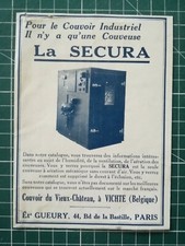 043 PUB ANCIENNE ADVERT clipping 1920 Couveuse poussins industrielle Sécura