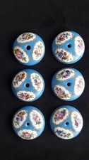 6 Plaques de Propretées ,Porcelaine de Sèvres XIXeme ? Diamètre 5,7 cm