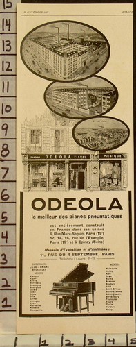 1927 odeola player piano - odeola,