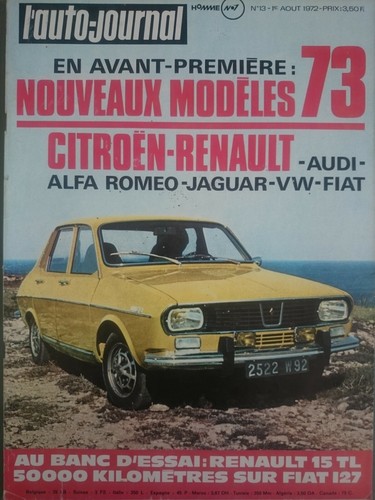 Auto journal 1972 fiat - l'auto,