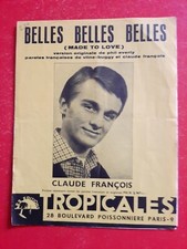 partition CLAUDE FRANCOIS Belles Belles Belles