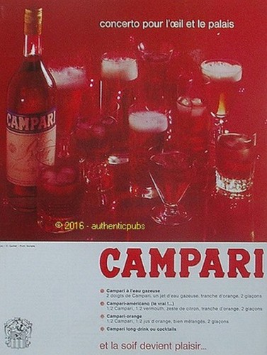 Publicite campari cocktails - campari,