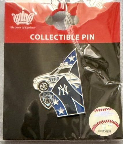 Yankees pin nypd police car - pin,