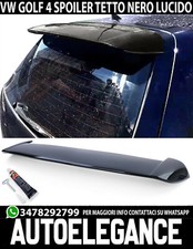 Spoiler Arrière sur Le Toit Aileron VW Golf 4 IV 1997-2006 Noir Poli ABS