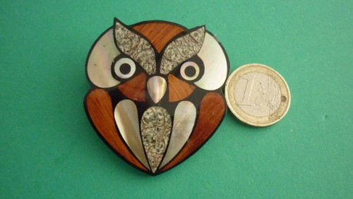 Broche chouette plastique - chouette,