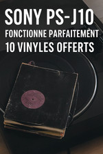 Platine vinyle Sony PS-J10  Fonctionne parfaitement  10 vinyles offerts  Vintage