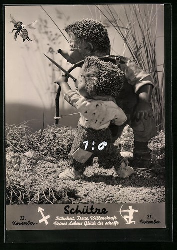 Mecki avec arc - et, flèche