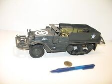 GONIO 1:24, énorme half track militaire USA entiérement métal, long 29 cm, 1 KG