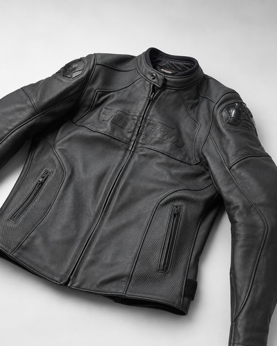 Veste moto cuir - , m