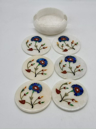Luxury marble coaster set - luxury,