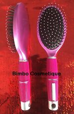 Brosse Plate Rose Coiffure Cheveux Brushing Soins Beauté Capillaire Long 25 cm