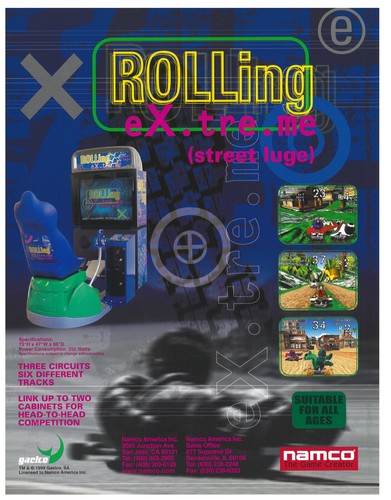 Rolling extreme street luge - extreme,