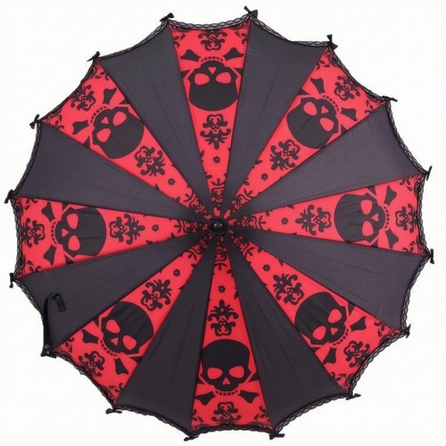 Parapluie avec motif crâne - avec,