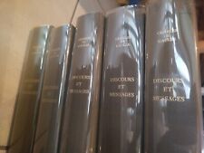  5 Volumes Édition Limitée Charles De Gaulle, Discours Et Messages 