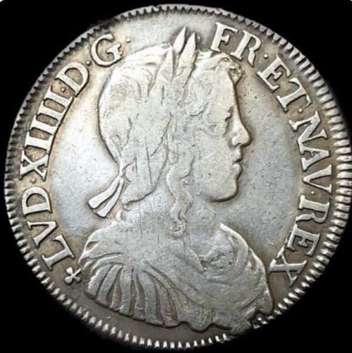 Louis xiv demi ecu - demi, mèche