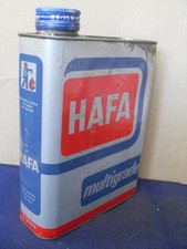 BIDON ANCIEN HUILE   GARAGE   " HAFA  MULTIGRADE    "  ANNÉES   60  70