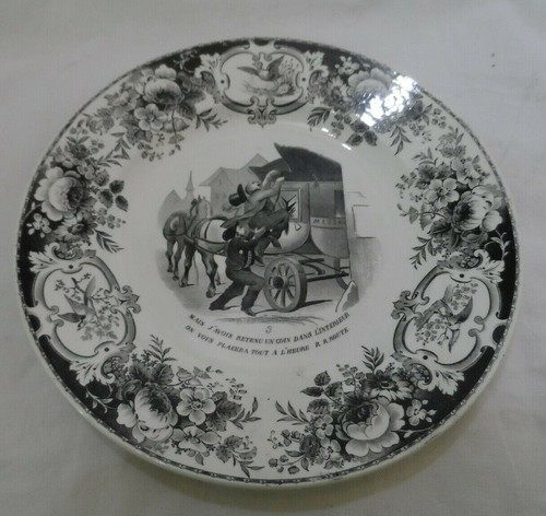 Assiette creil montereau - &,