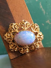 Broche Vintage Dorée Faux