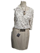 JUPE CREPE CREME SIGNEE SONIA