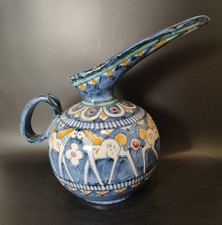 Vase céramique faience émaillée Italie Italy signé Vintage Italian Pottery 