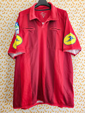 Maillot Arbitre Nike Dri Fit Rouge manche courte Porté Patch Ligue Football - XL