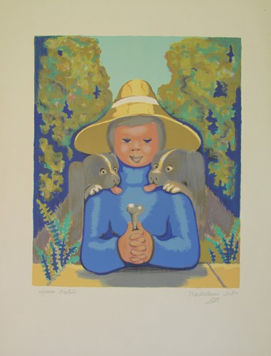 Madeleine luka lithographie - madeleine,