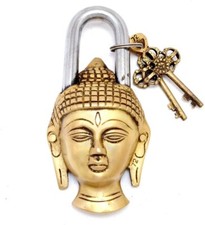 Tête De Bouddha En Laiton