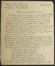 Chansonnier & Goguettier Dominique BONNAUD autographe à Maurice DONNAY