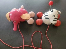 2 jouets en bois fait à