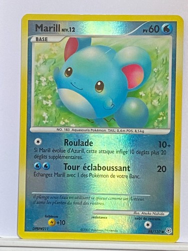Marill 130 holo reverse p - 88/130, d&p
