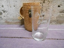 Verre de Curiste de Brides les Bains avec son étui en osier