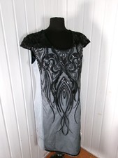 Robe  gris/bleu brillante