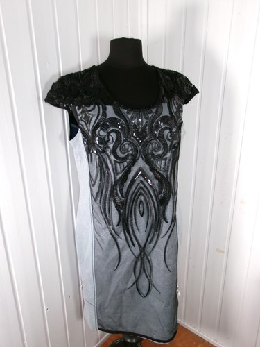 Robe gris bleu brillante - , gris/bleu