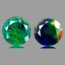 OPALE DE FEU NOIRE RONDE