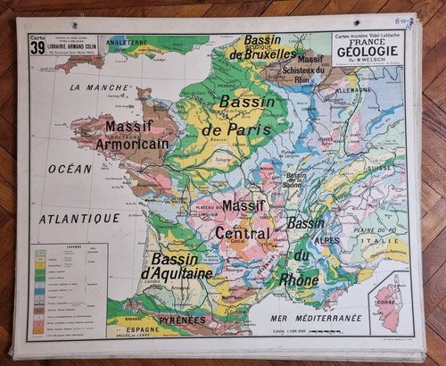 France géologie vidal - france,