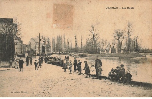 Jarnac les quais péniches - jarnac,