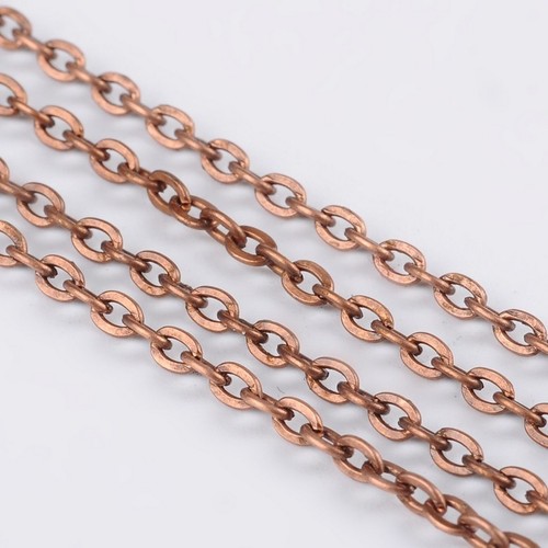 Chaine metal cuivre - metal, x