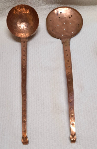 Louche ecumoire anciens en - louche, et