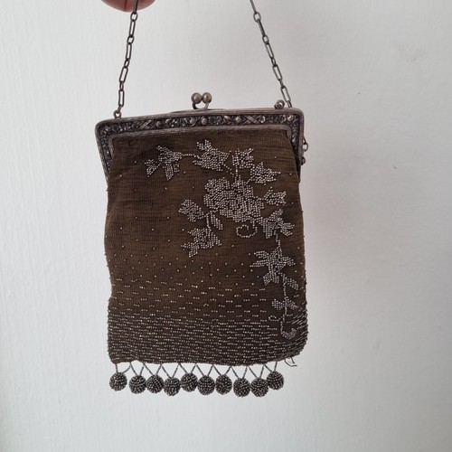 Bourse sac argent massif - en,