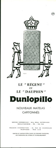 Publicité ancienne matelas