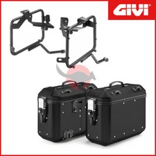 Valises Latéral + Frames Givi Dolomiti Black 36 Litres Yamaha Tenir 700 (2025)