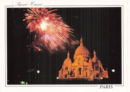 Paris feu artifice sur le - paris, d