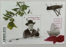 Timbre France feuillet F4980 Jean-henri Fabre 2015 NEUF