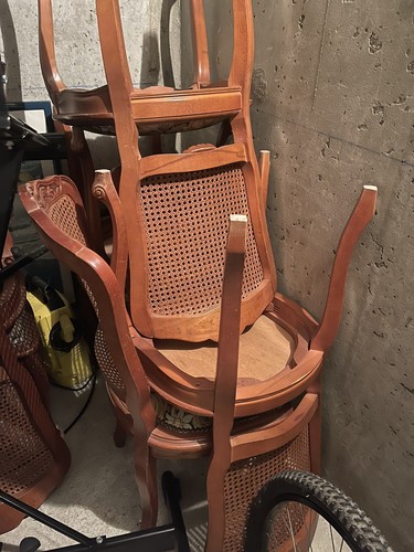Chaise cannée merisier - cannée, en